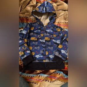 The Children's Place Blue Construction Print Hoodie